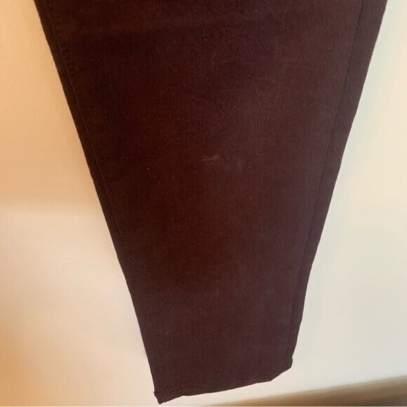 Rag & Bone Wine Black Pop Legging Lamb Leather Panel Skinny Jeans 28 - Picture 10 of 12